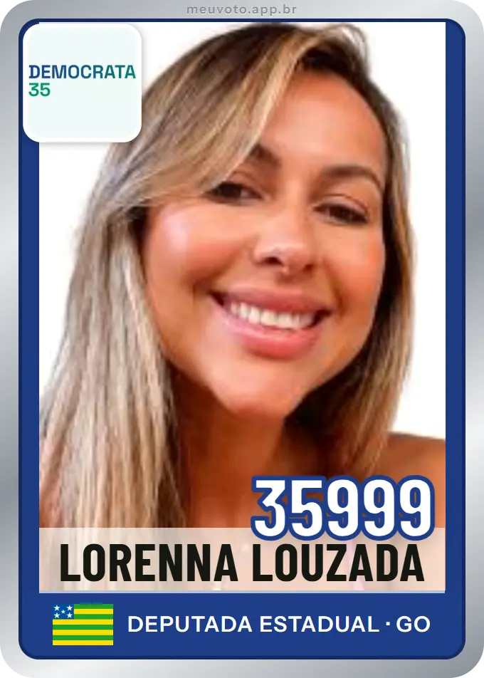 Carta de Lorenna Louzada, número 35999, Democrata