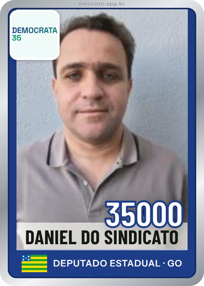 Carta de Daniel do Sindicato, número 35000, Democrata