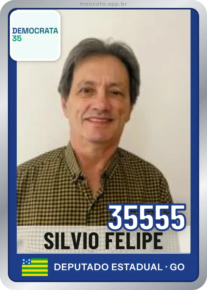 Carta de Silvio Felipe, número 35555, Democrata
