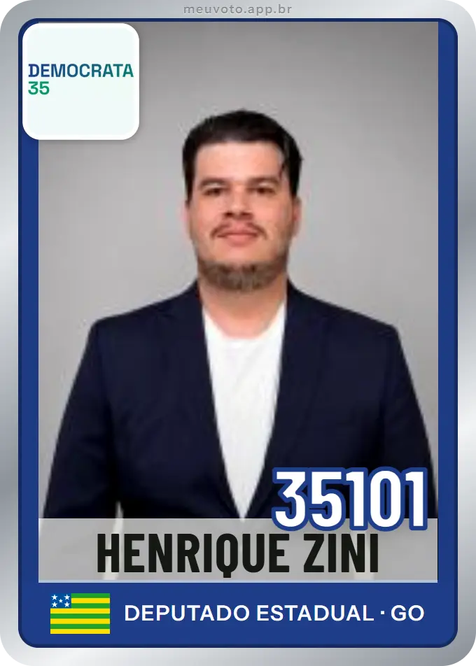 Carta de Henrique Zini, número 35101, Democrata
