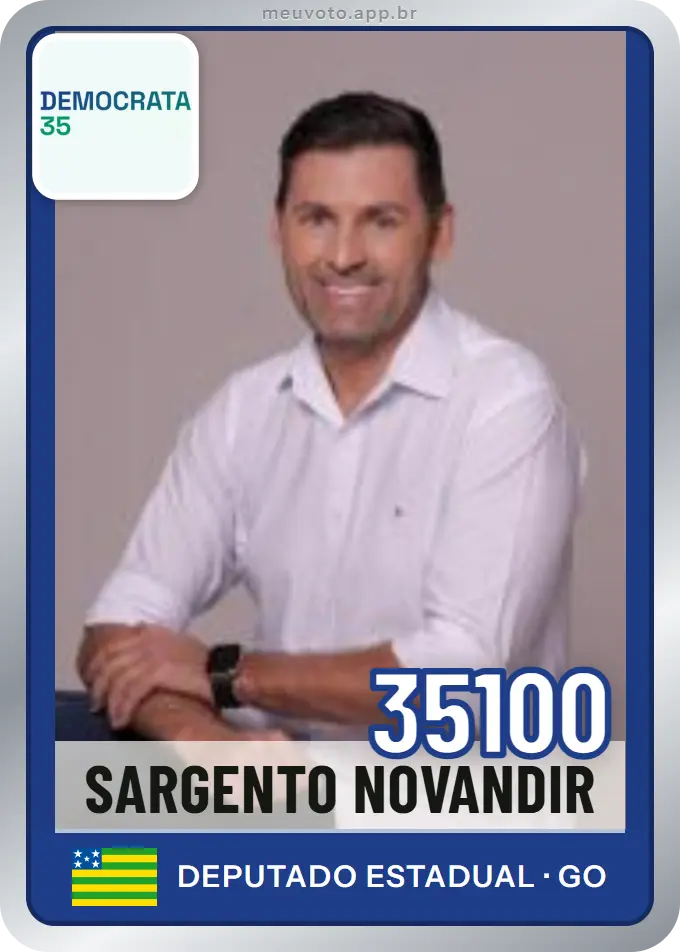 Carta de Sargento Novandir, número 35100, Democrata