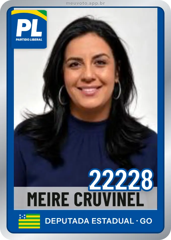 Carta de Meire Cruvinel, número 22228, PL