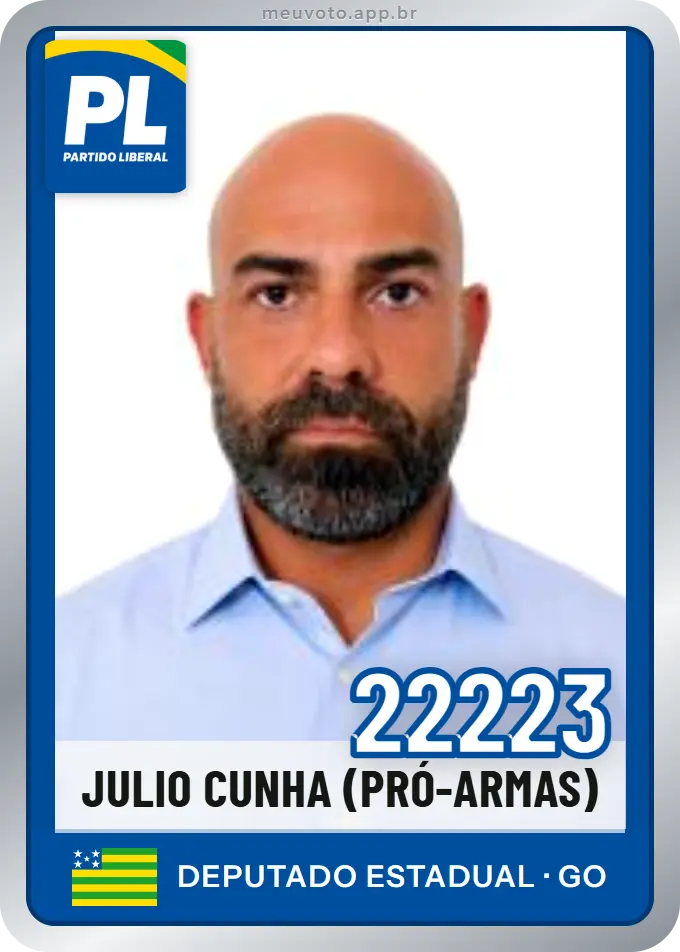 Carta de Julio Cunha (pró-Armas), número 22223, PL