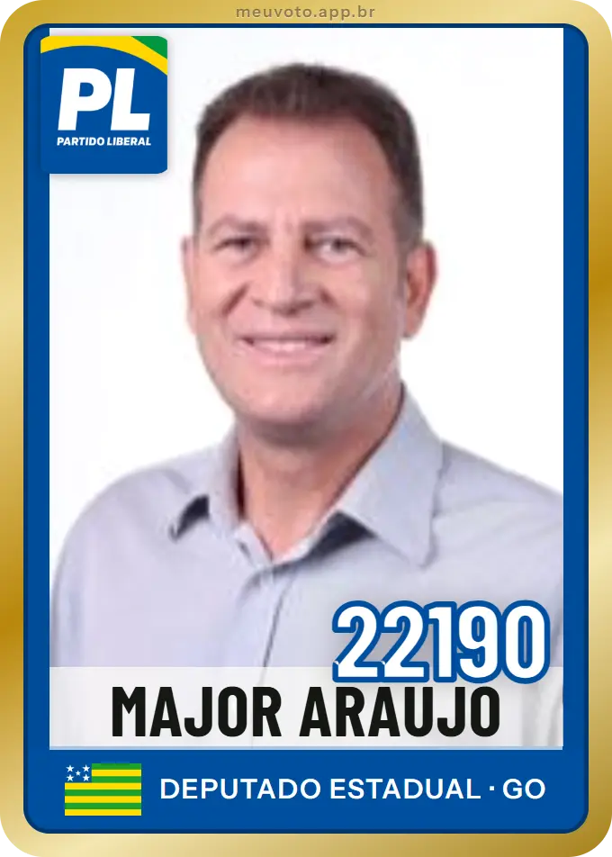 Carta de Major Araújo, número 22190, PL