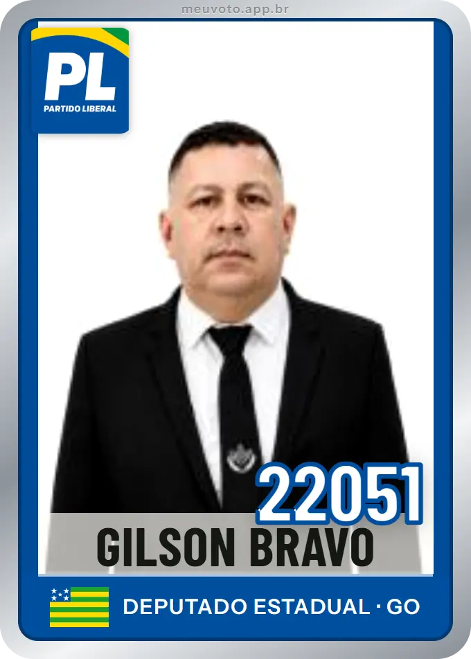 Carta de Gilson Bravo, número 22051, PL