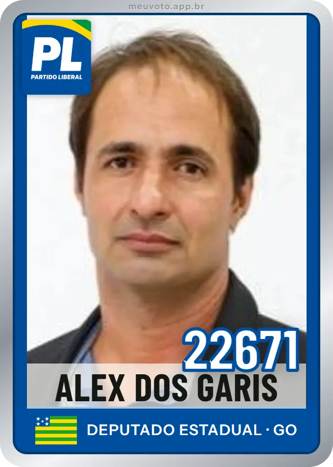 Carta de Alex dos Garis, número 22671, PL
