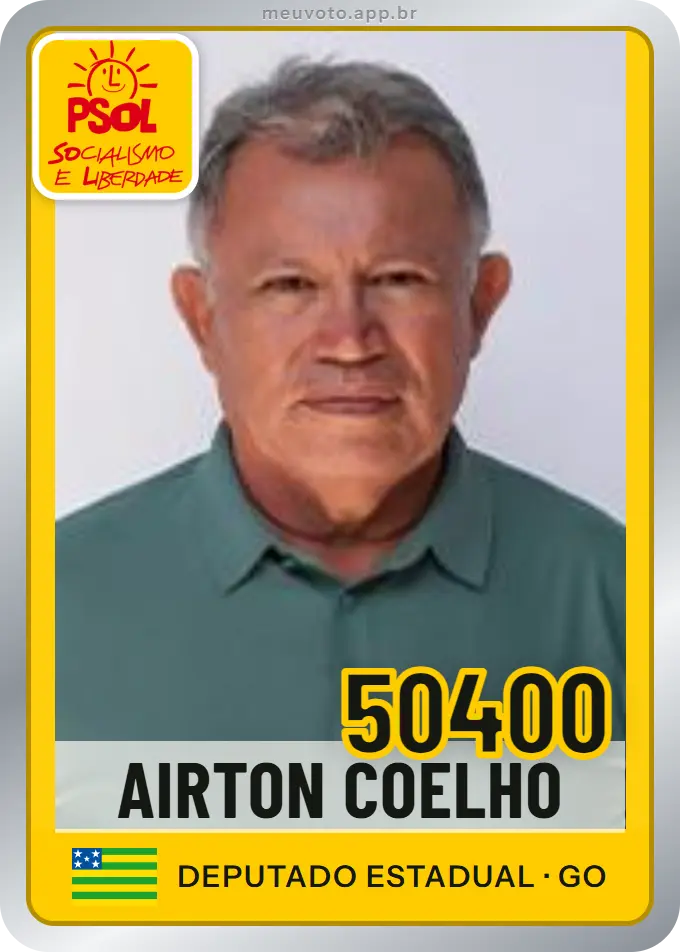 Carta de Airton Coelho, número 50400, PSOL
