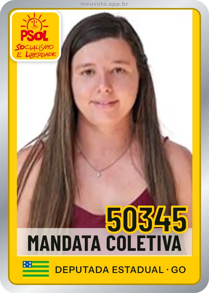Carta de Mandata Coletiva, número 50345, PSOL