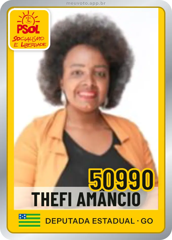 Carta de Thefi Amâncio, número 50990, PSOL