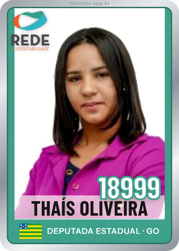 Carta de Thaís Oliveira, número 18999, Rede