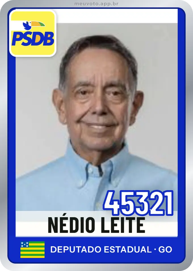 Carta de Nédio Leite, número 45321, PSDB