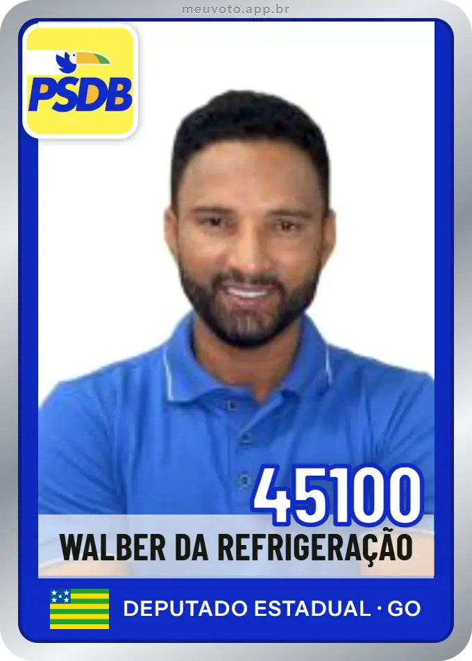 Carta de Walber da Refrigeração, número 45100, PSDB