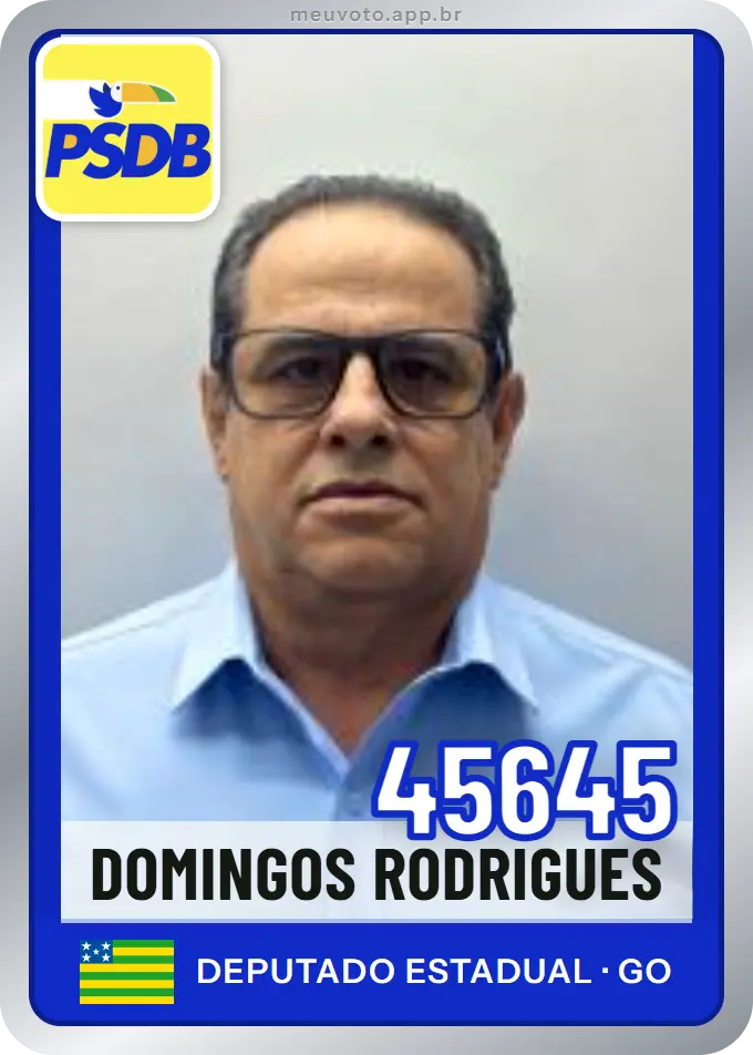 Carta de Domingos Rodrigues, número 45645, PSDB