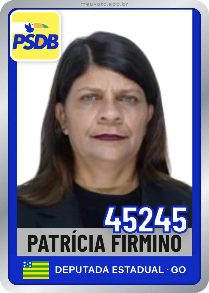 Carta de Patrícia Firmino, número 45245, PSDB