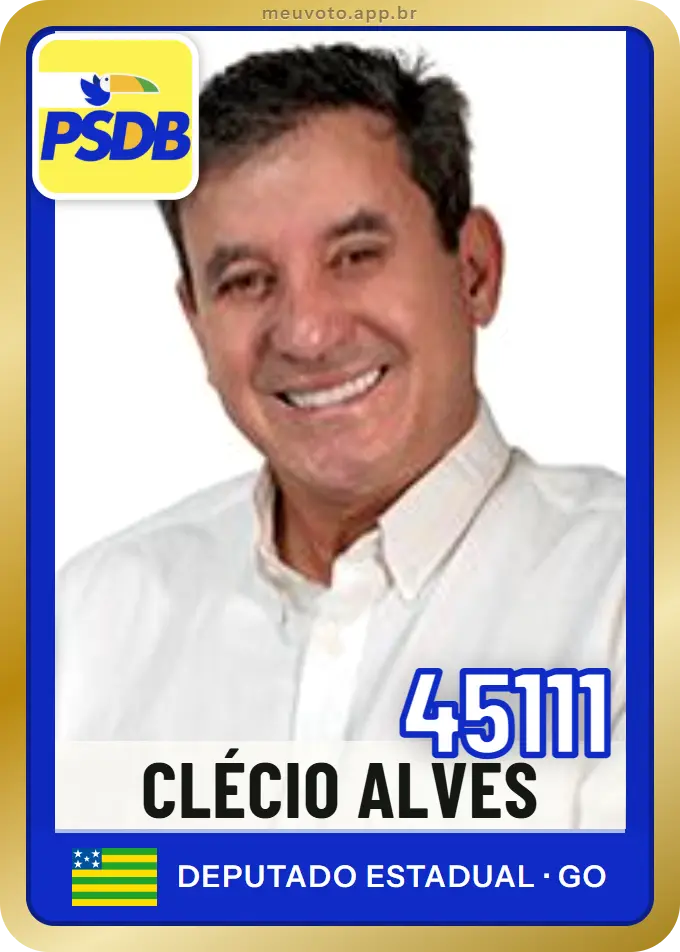Carta de Clécio Alves, número 45111, PSDB