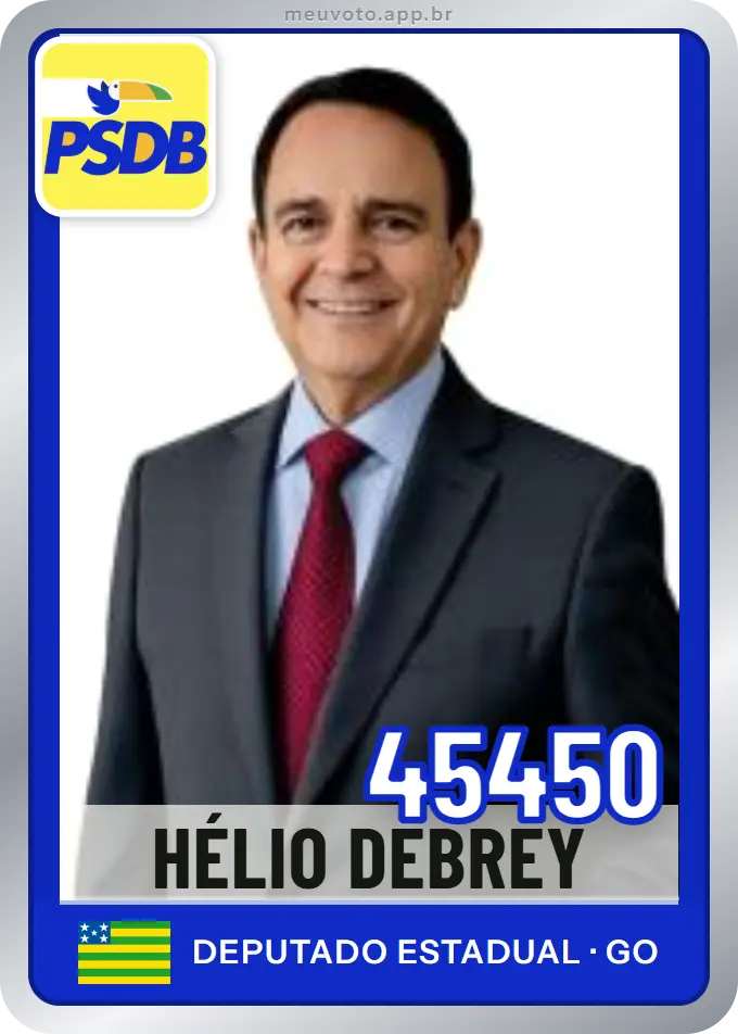 Carta de Hélio Debrey, número 45450, PSDB