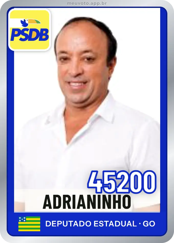Carta de Adrianinho, número 45200, PSDB