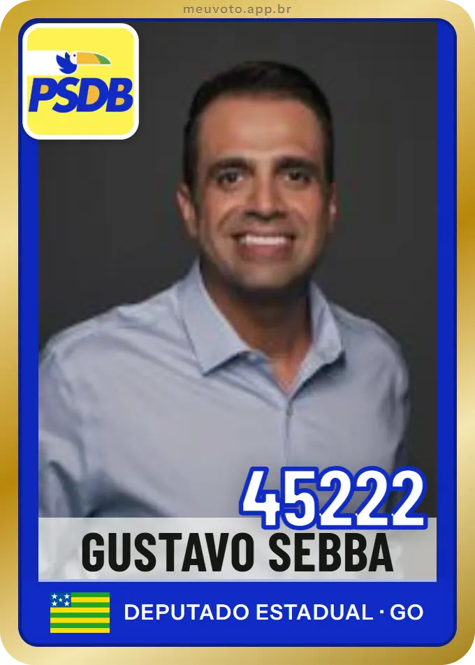 Carta de Gustavo Sebba, número 45222, PSDB