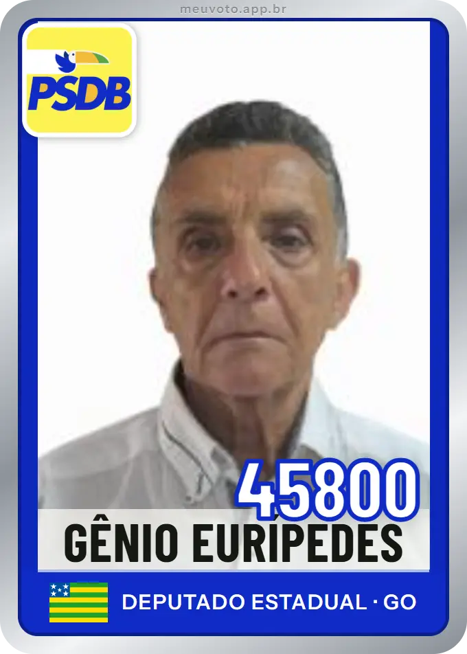 Carta de Gênio Eurípedes, número 45800, PSDB
