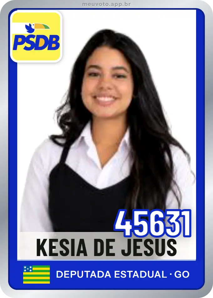 Carta de Kesia de Jesus, número 45631, PSDB