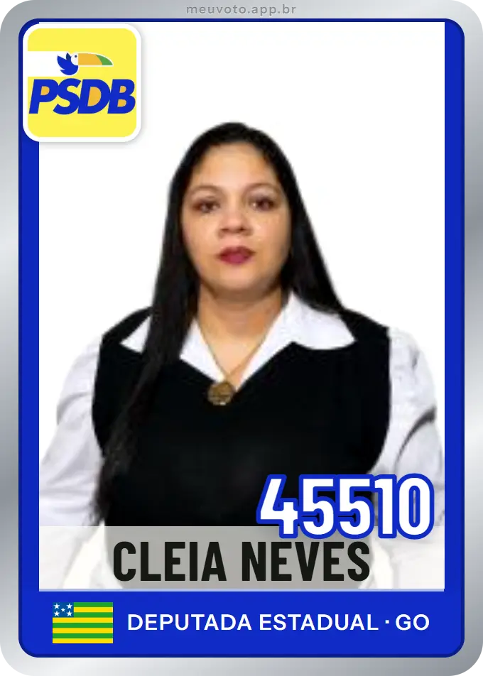 Carta de Cleia Neves, número 45510, PSDB