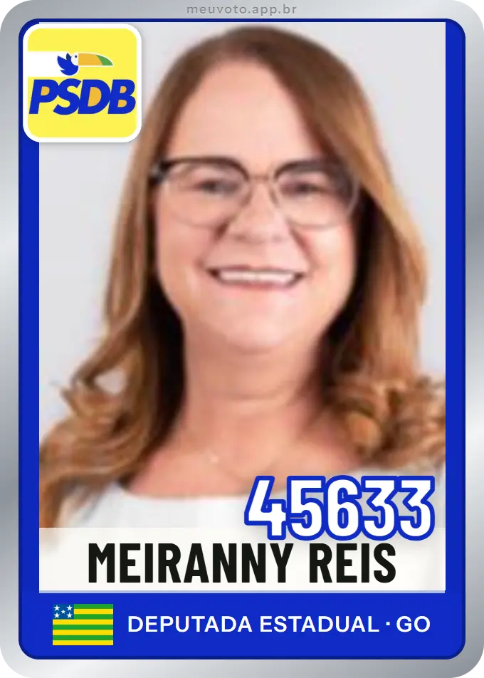 Carta de Meiranny Reis, número 45633, PSDB
