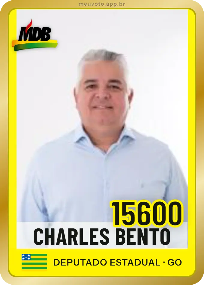 Carta de Charles Bento, número 15600, MDB