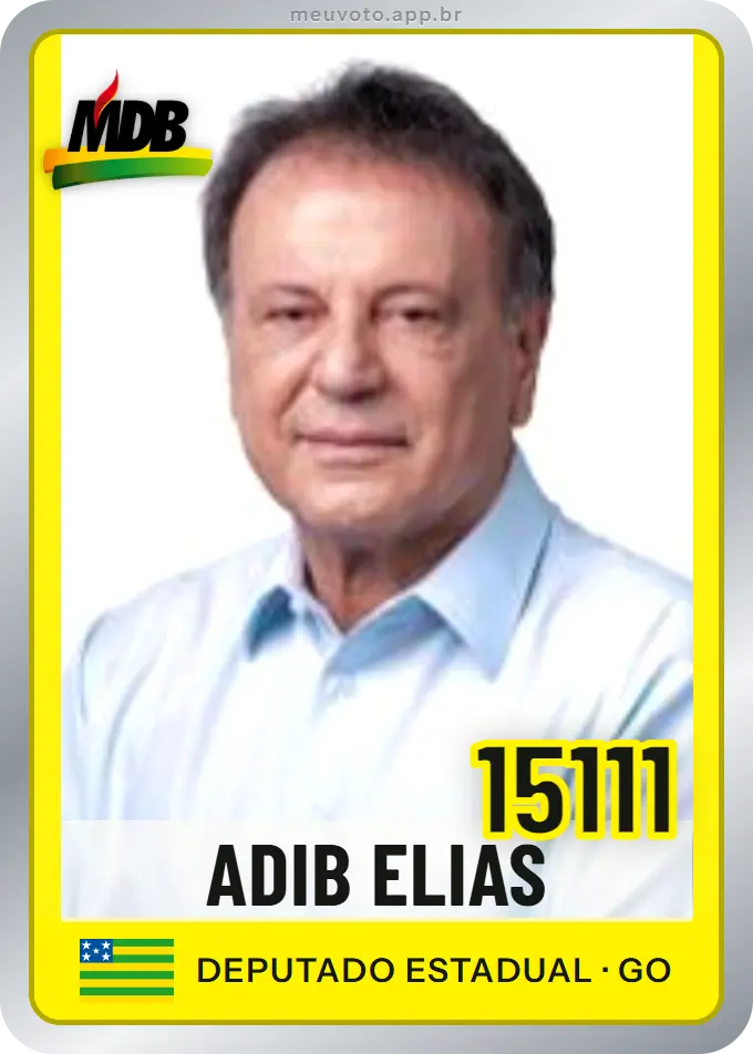 Carta de Adib Elias, número 15111, MDB