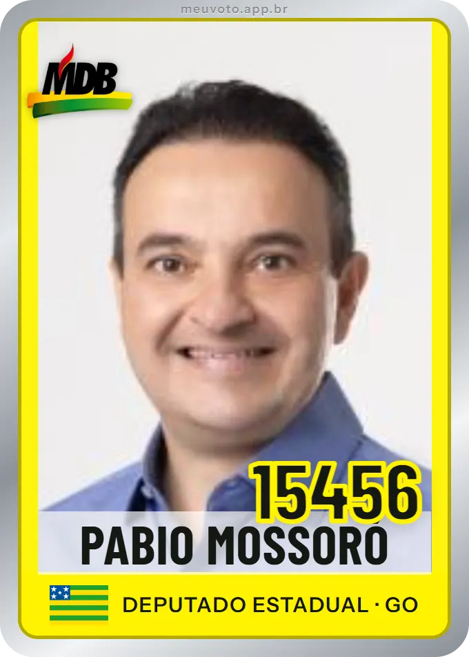 Carta de Pabio Mossoró, número 15456, MDB
