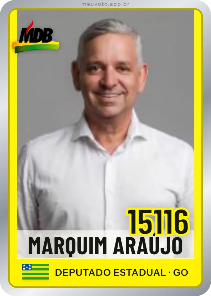 Carta de Marquim Araújo, número 15116, MDB