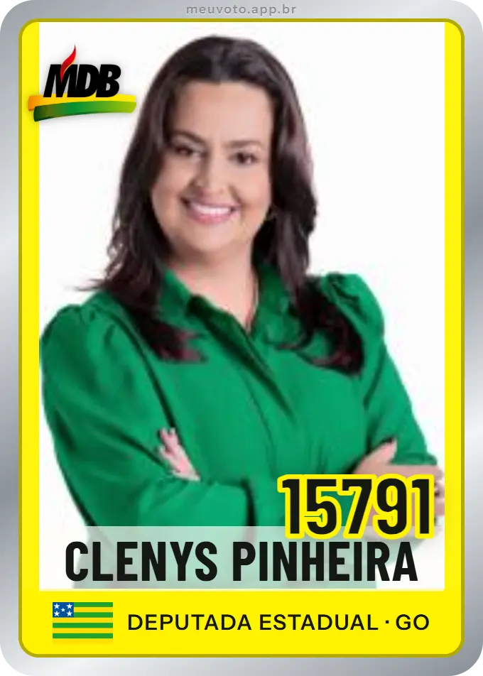 Carta de Clenys Pinheira, número 15791, MDB