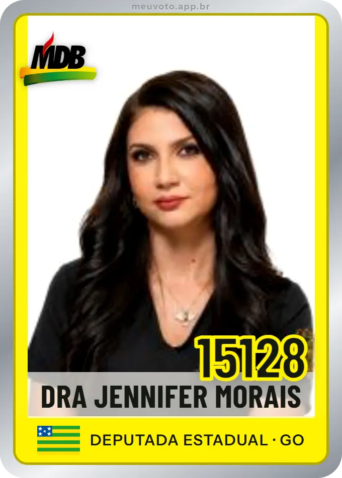Carta de Dra Jennifer Morais, número 15128, MDB