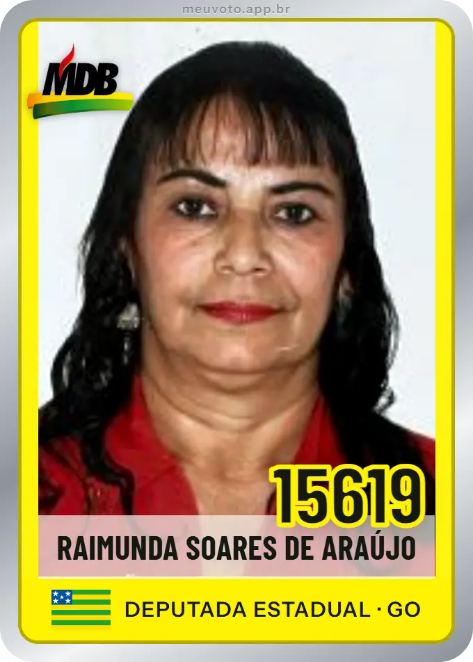 Carta de Raimunda Soares de Araújo, número 15619, MDB