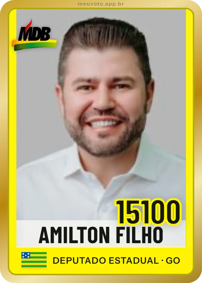 Carta de Amilton Filho, número 15100, MDB