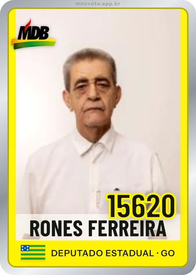 Carta de Rones Ferreira, número 15620, MDB