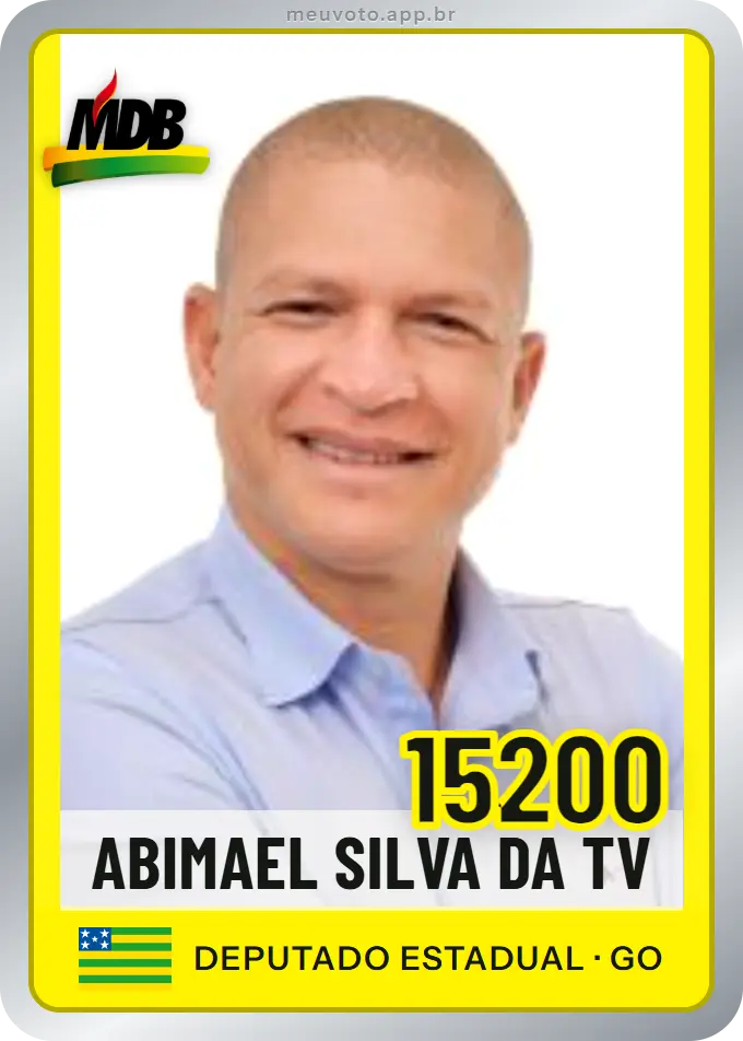 Carta de Abimael Silva da Tv, número 15200, MDB