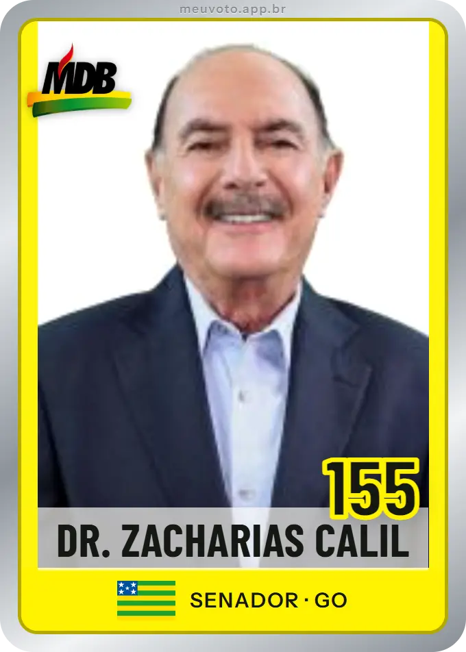 Carta de Dr. Zacharias Calil, número 155, MDB
