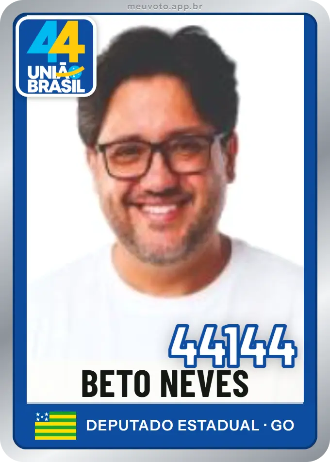 Carta de Beto Neves, número 44144, União