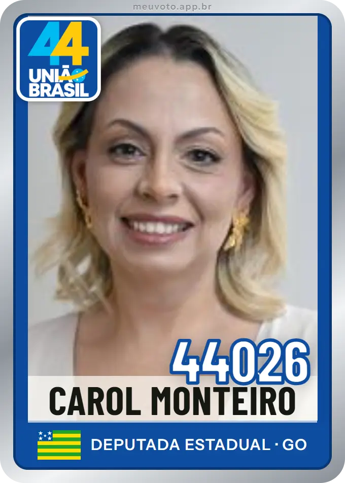 Carta de Carol Monteiro, número 44026, União