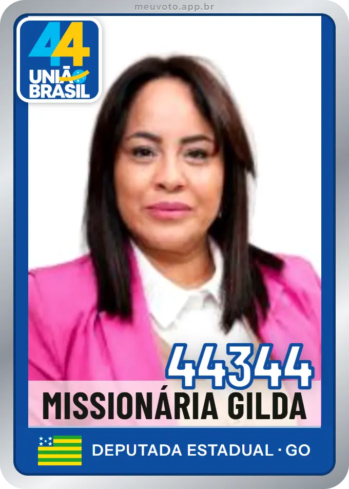 Carta de Missionária Gilda, número 44344, União
