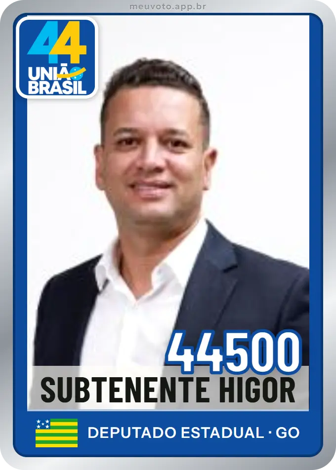 Carta de Subtenente Higor, número 44500, União