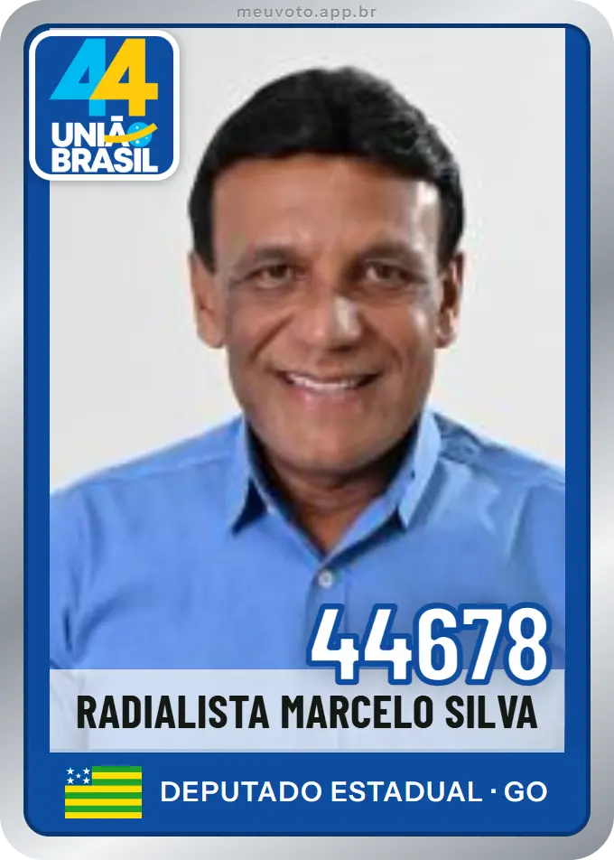 Carta de Radialista Marcelo Silva, número 44678, União