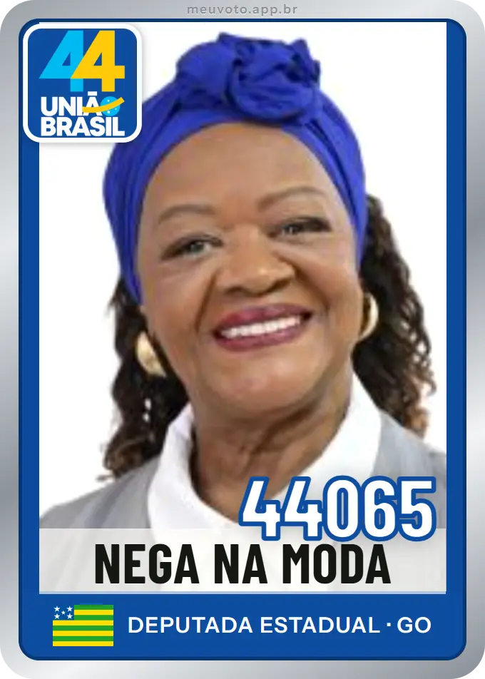Carta de Nega Na Moda, número 44065, União