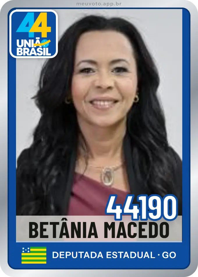 Carta de Betânia Macedo, número 44190, União