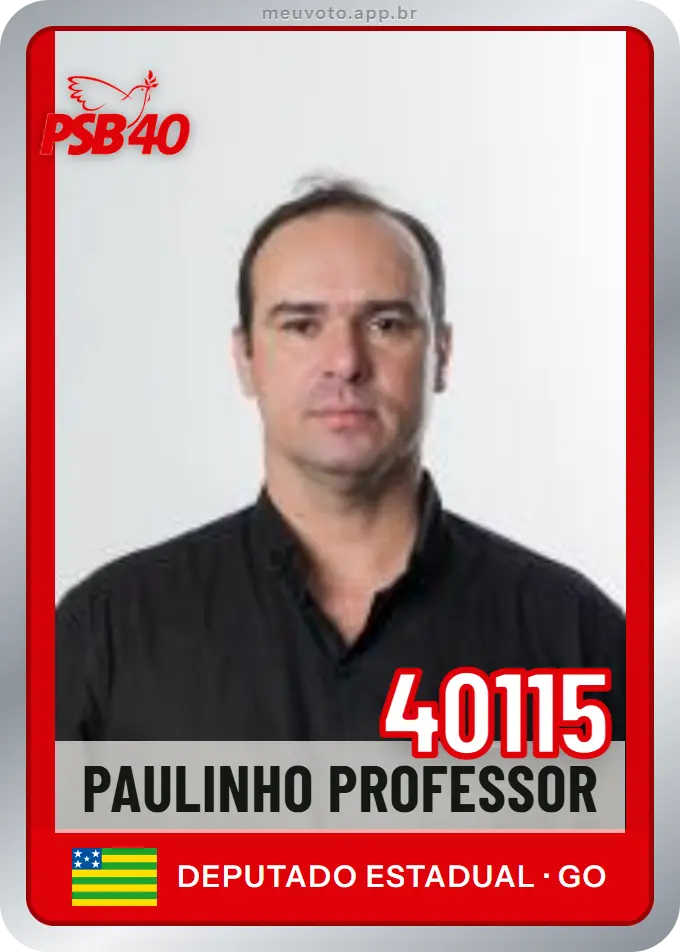 Carta de Paulinho Professor, número 40115, PSB