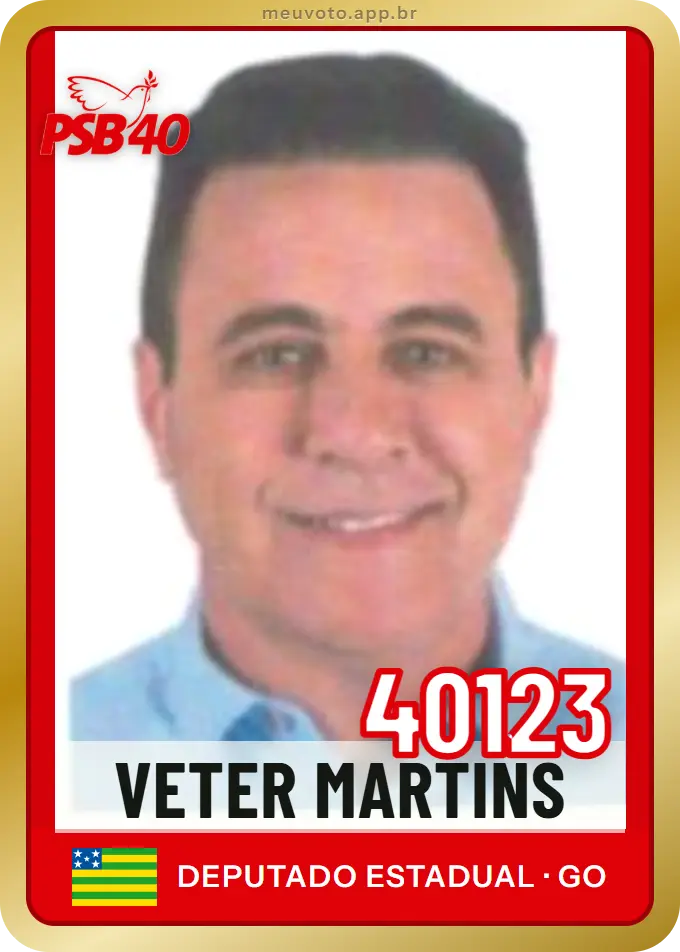 Carta de Veter Martins, número 40123, PSB
