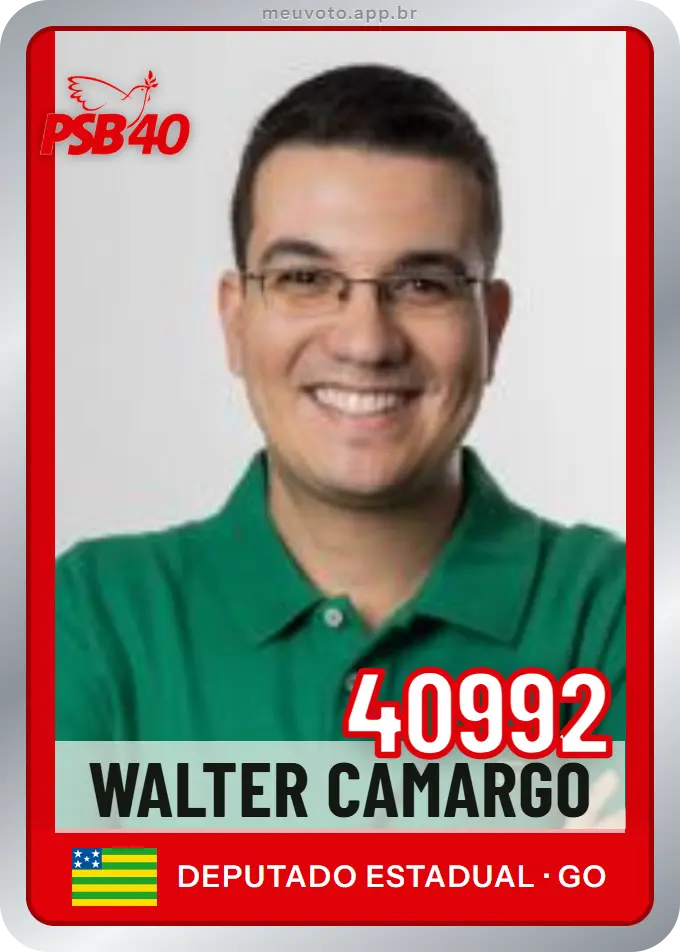 Carta de Walter Camargo, número 40992, PSB