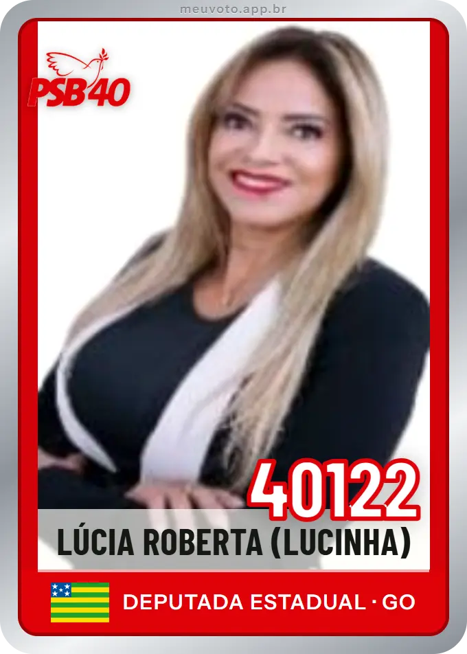 Carta de Lúcia Roberta (lucinha), número 40122, PSB