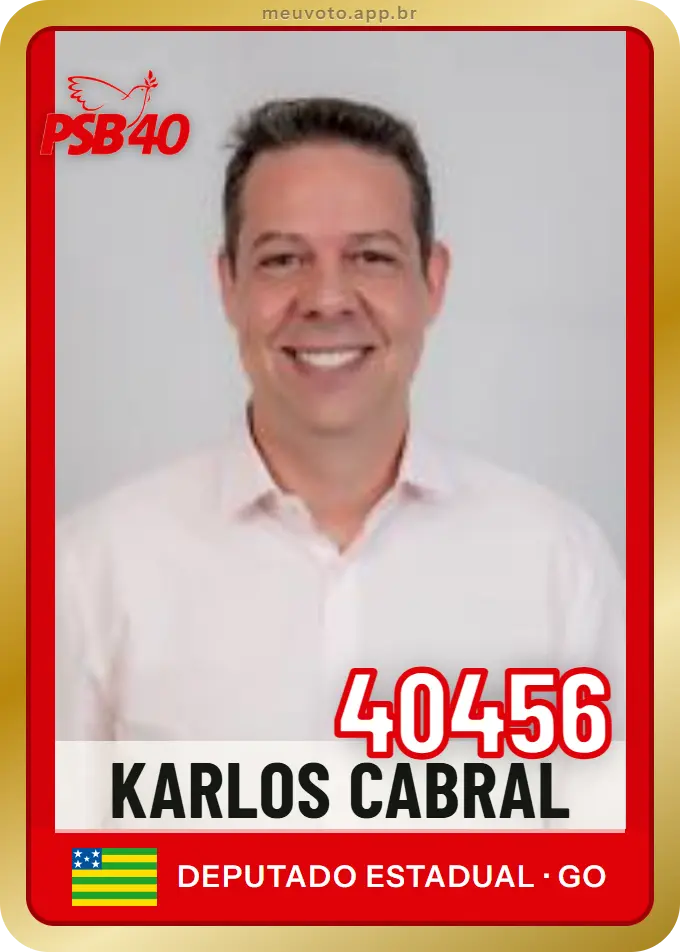 Carta de Karlos Cabral, número 40456, PSB