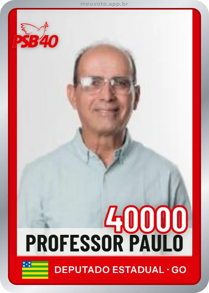 Carta de Professor Paulo, número 40000, PSB